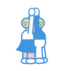 Gif animé coeur homme et femme